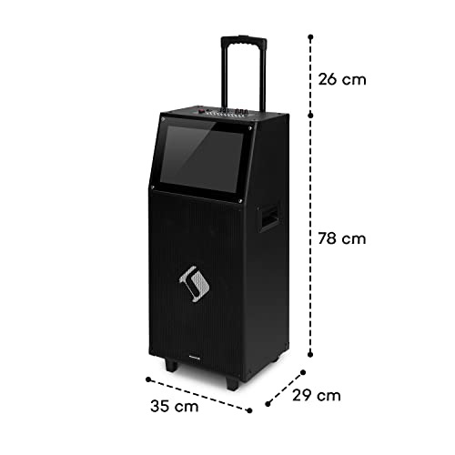 Auna KTV Karaoke Machine - 2 Microphones, Portable