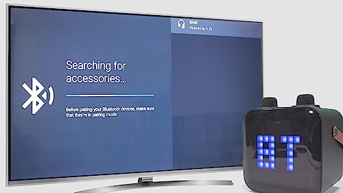 Portable Karaoke Machine with Wireless Microphones & Lights
