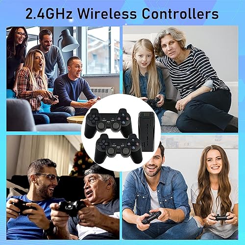 Retro Games Console: Dual 2.4g Controllers, 21000+ Games
