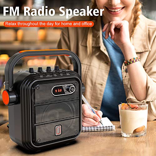 Portable Karaoke Machine with Wireless Microphones and Bluetooth