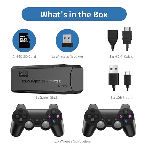 Wireless Retro Game Console with 21000+ Games (64G)