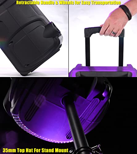 Vocal-Star Portable Karaoke Machine with Party Lights