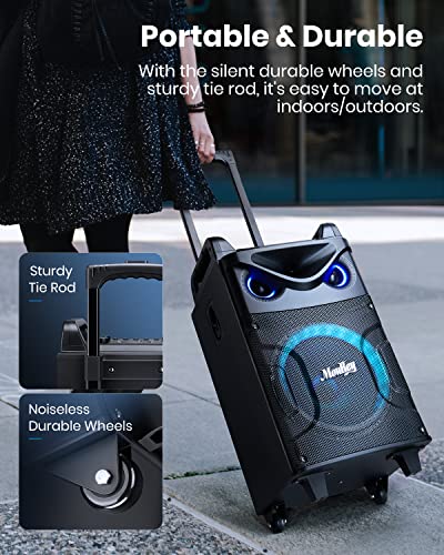Moukey Karaoke System with 10" Subwoofer and Bluetooth