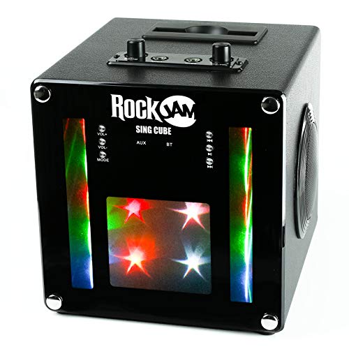 RockJam Bluetooth Karaoke Machine with Microphones & LED