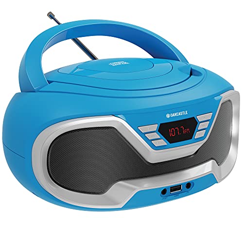Portable CD Player Boombox with Bluetooth & FM Radio