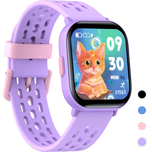 Kids Smart Watch - Waterproof, Fitness Tracker, Heart Rate