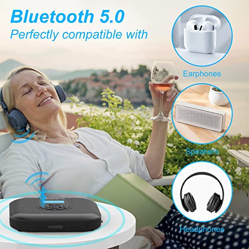 Portable Bluetooth CD Player with Speakers and FM Transmitter