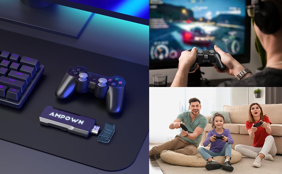 Retro Games Console with Wireless Controllers - 70000+ Games
