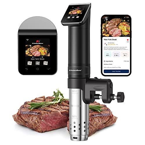 KitchenBoss Sous Vide Machine: WIFI Precision Cooker 1100W