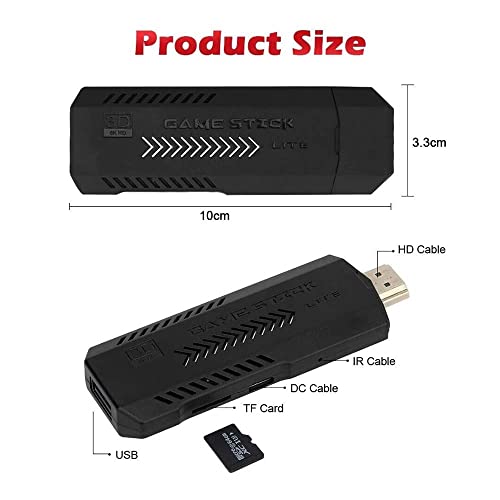 128GB Retro Games Console with Double Wireless Controllers