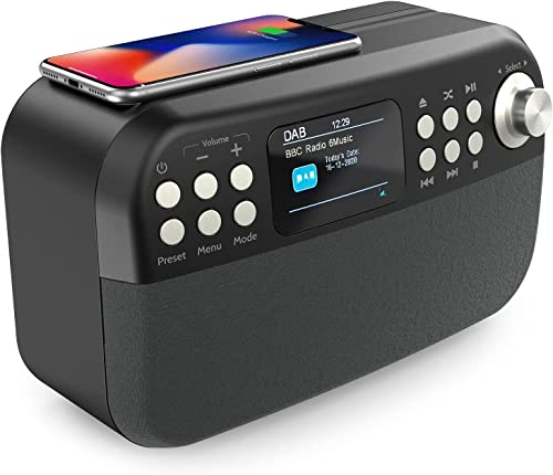 Bluetooth CD/DAB HiFi Portable Speaker, Qi Charger, USB