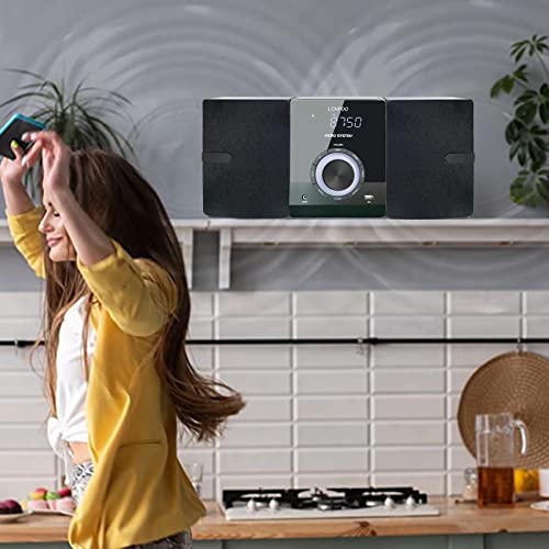Compact Micro Hi-Fi Stereo: CD Player, Bluetooth, FM Radio
