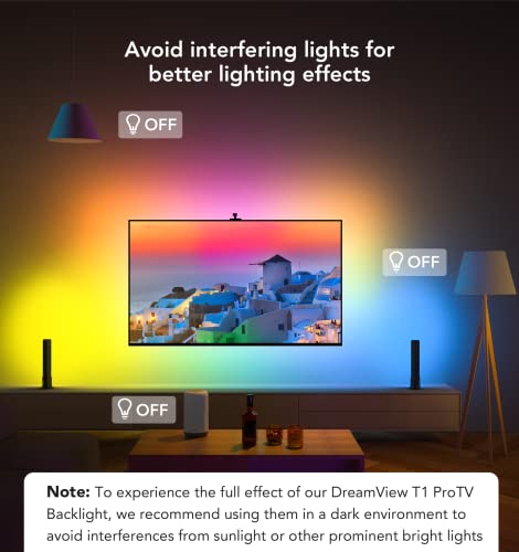 Envisual WiFi RGBIC LED Lights for 55-65 inch Screen