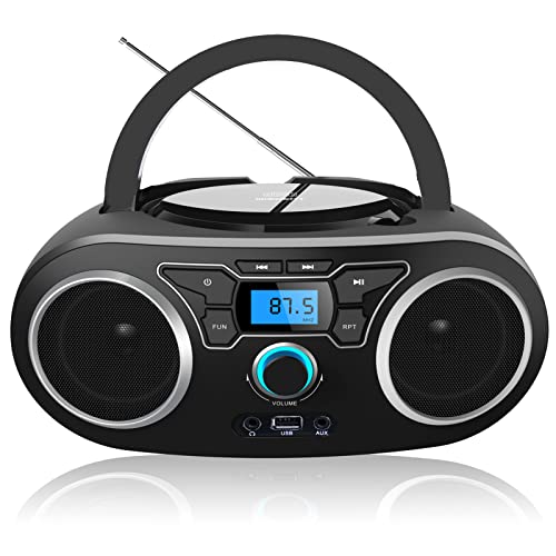 Portable Bluetooth CD Player Boombox Stereo System