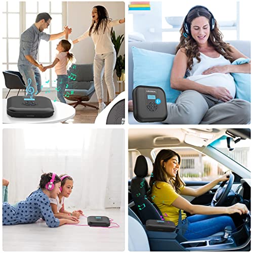 Portable Bluetooth CD Player with Speakers and FM Transmitter