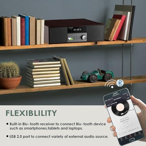 40W CD Player with Bluetooth, FM Radio & USB Playback