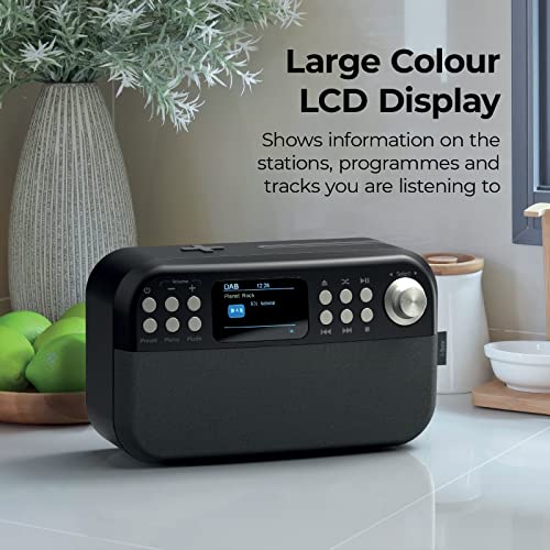 Bluetooth CD/DAB HiFi Portable Speaker, Qi Charger, USB