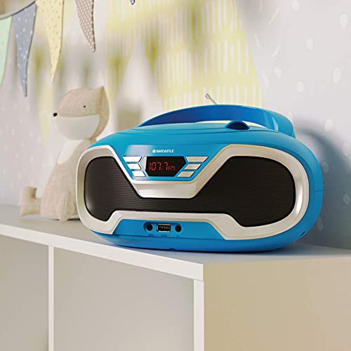 Portable CD Player Boombox with Bluetooth & FM Radio