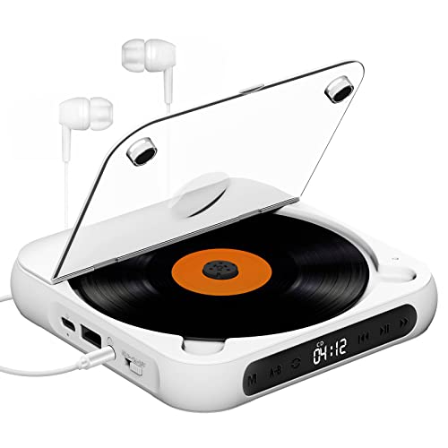 Portable CD Player with Bluetooth and Rechargeable Battery