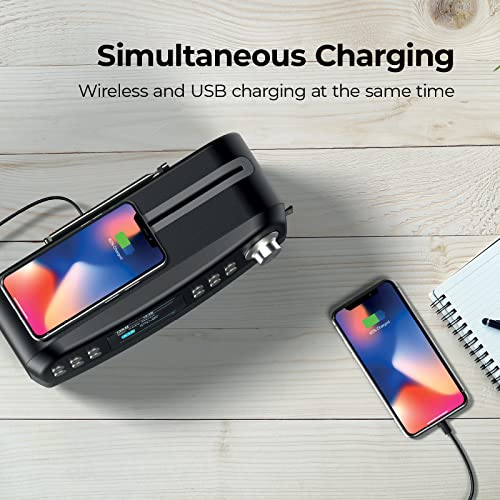 Bluetooth CD/DAB HiFi Portable Speaker, Qi Charger, USB