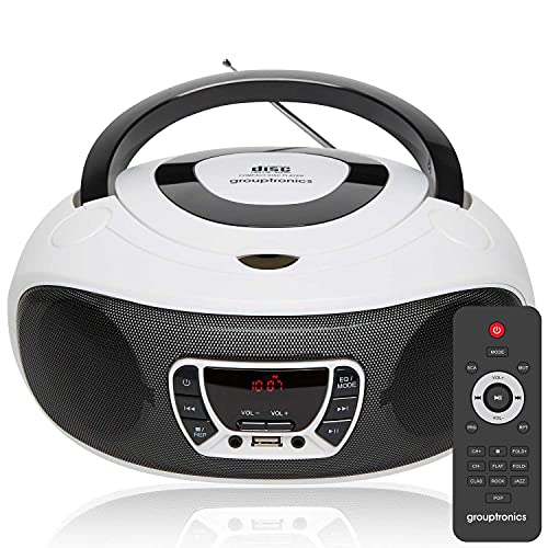 Portable Stereo BoomBox CD Player Radio USB MP3 AUX