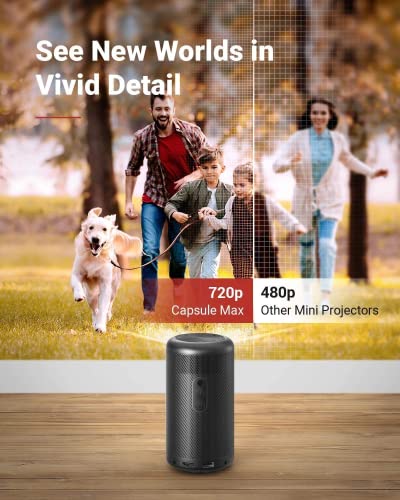 Anker NEBULA Capsule Max Mini Projector: Compact Wi-Fi HD