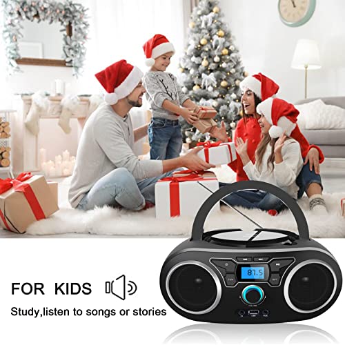 Portable Bluetooth CD Player Boombox Stereo System