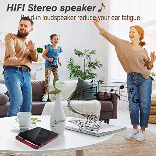 Portable CD Player - Rechargeable, Built-in Speaker