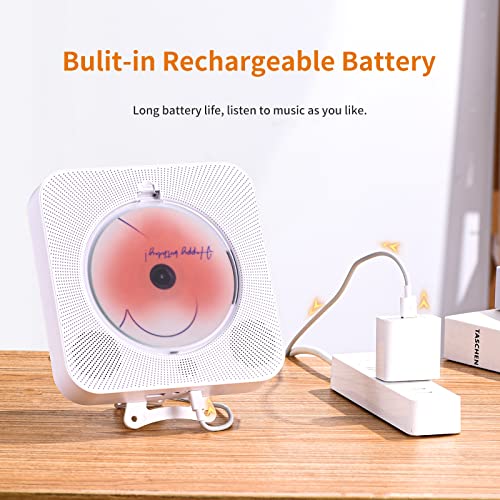 Portable Rechargeable CD Player with Bluetooth & Remote