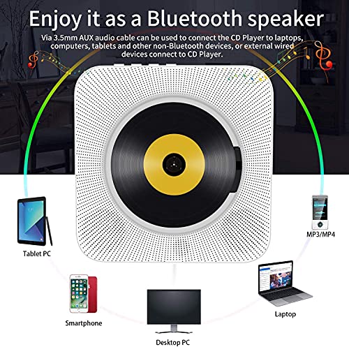 Mini Bluetooth CD Speaker with FM Radio