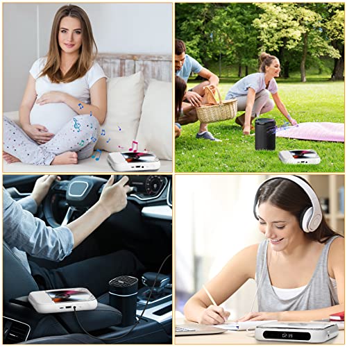 Portable CD Player with Bluetooth and Rechargeable Battery