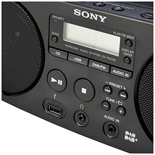 Sony ZS-PS55B CD Boombox - Black