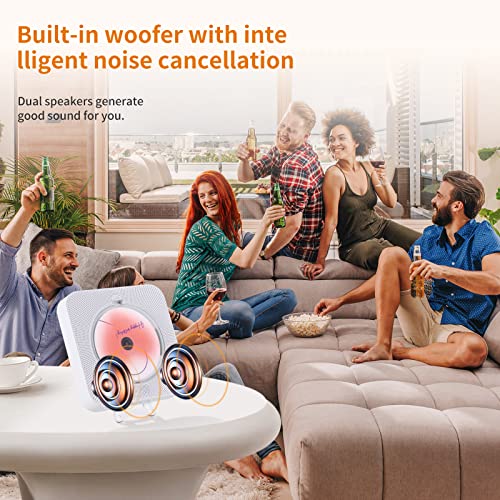 Portable Rechargeable CD Player with Bluetooth & Remote