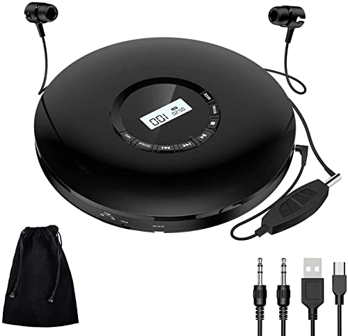 Gueray Rechargeable CD Player with LCD Display