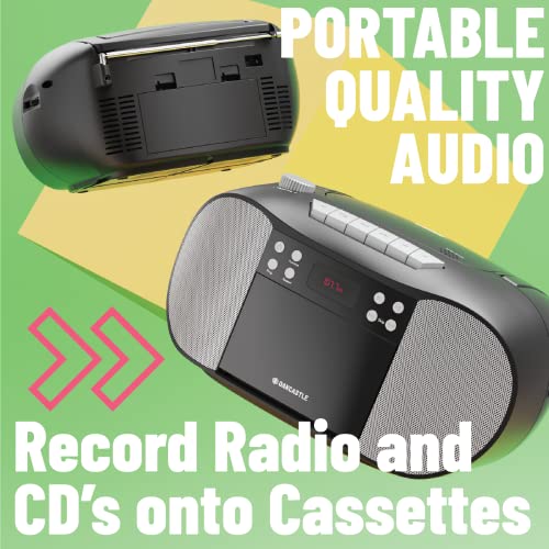 Oakcastle Portable CD Player Boombox | Cassette & FM