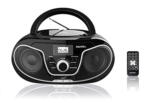 Roxel Portable Boombox CD Player with Remote Control