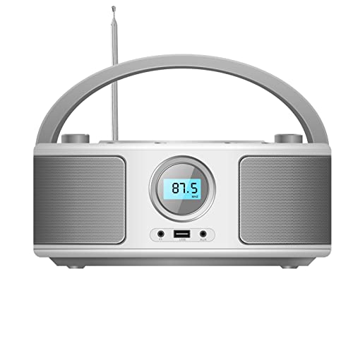 Bluetooth Portable CD Player Boombox, Home Stereo