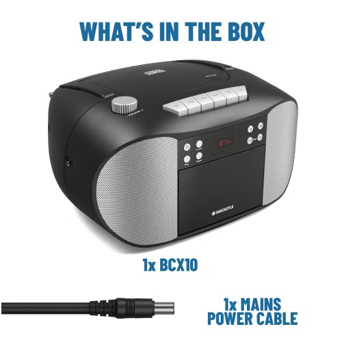 Oakcastle Portable CD Player Boombox | Cassette & FM