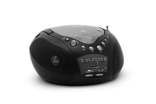 Portable Retro Radio CD9959 MW CD Player - Black