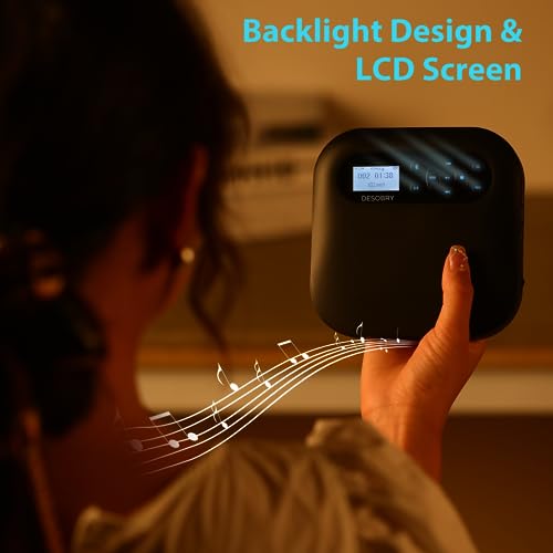 Portable CD Player with Bluetooth Speakers, Rechargeable