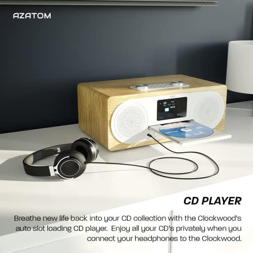 DAB/DAB+ FM Radio Stereo Speaker with CD Player & Bluetooth