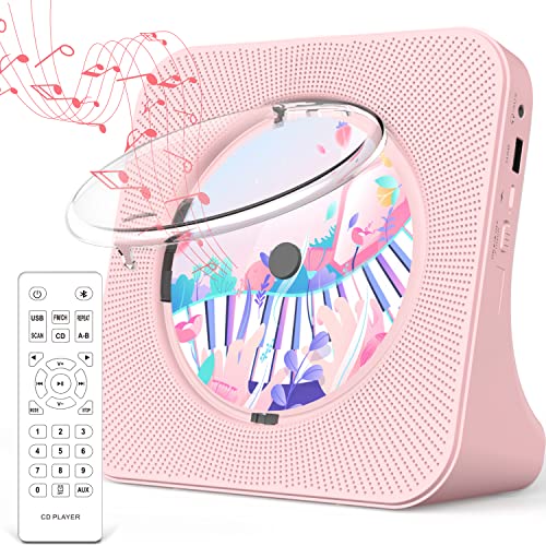 Bluetooth CD Player with HiFi Sound, Remote Control