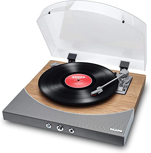 Wireless Bluetooth Turntable - Natural Wood Finish