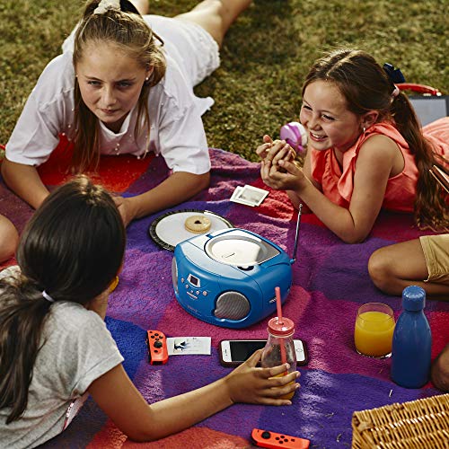 Portable CD Player Boombox with Radio