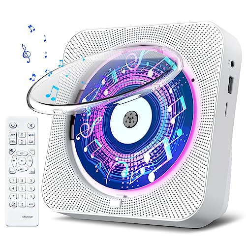 Gueray Bluetooth CD Player with Speakers & Timer