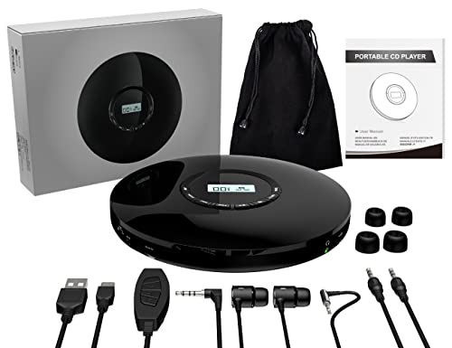 Gueray Rechargeable CD Player with LCD Display