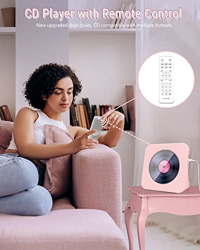 Bluetooth CD Player with HiFi Sound, Remote Control