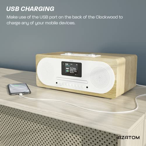 DAB/DAB+ FM Radio Stereo Speaker with CD Player & Bluetooth