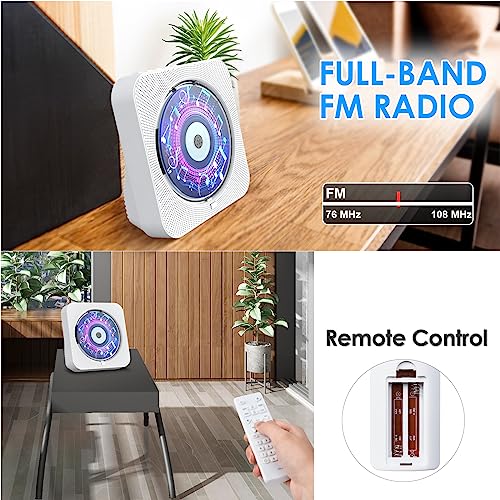 Gueray Bluetooth CD Player with Speakers & Timer