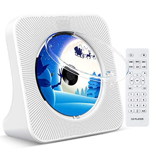 KOVCDVI Home Desktop CD Player with Bluetooth & Remote